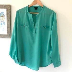 4/$25 Teal Career Top
